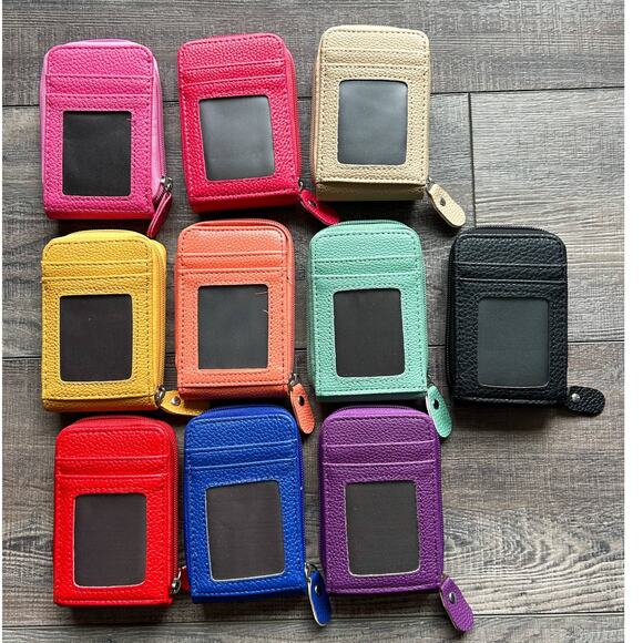 Accordion Style Card ID Wallet Royal Blue - Picture 2 of 4